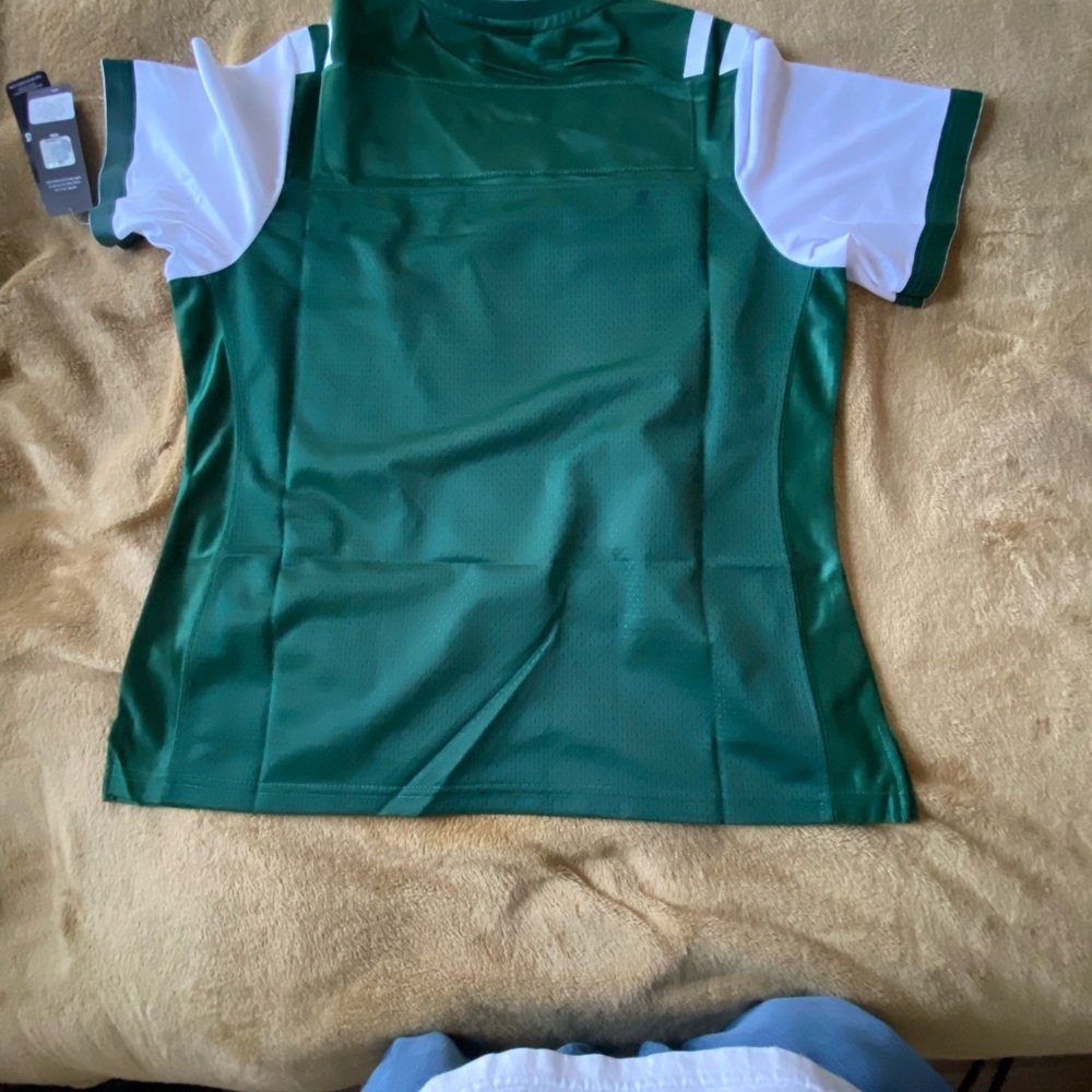 Green and White Athletic Jersey